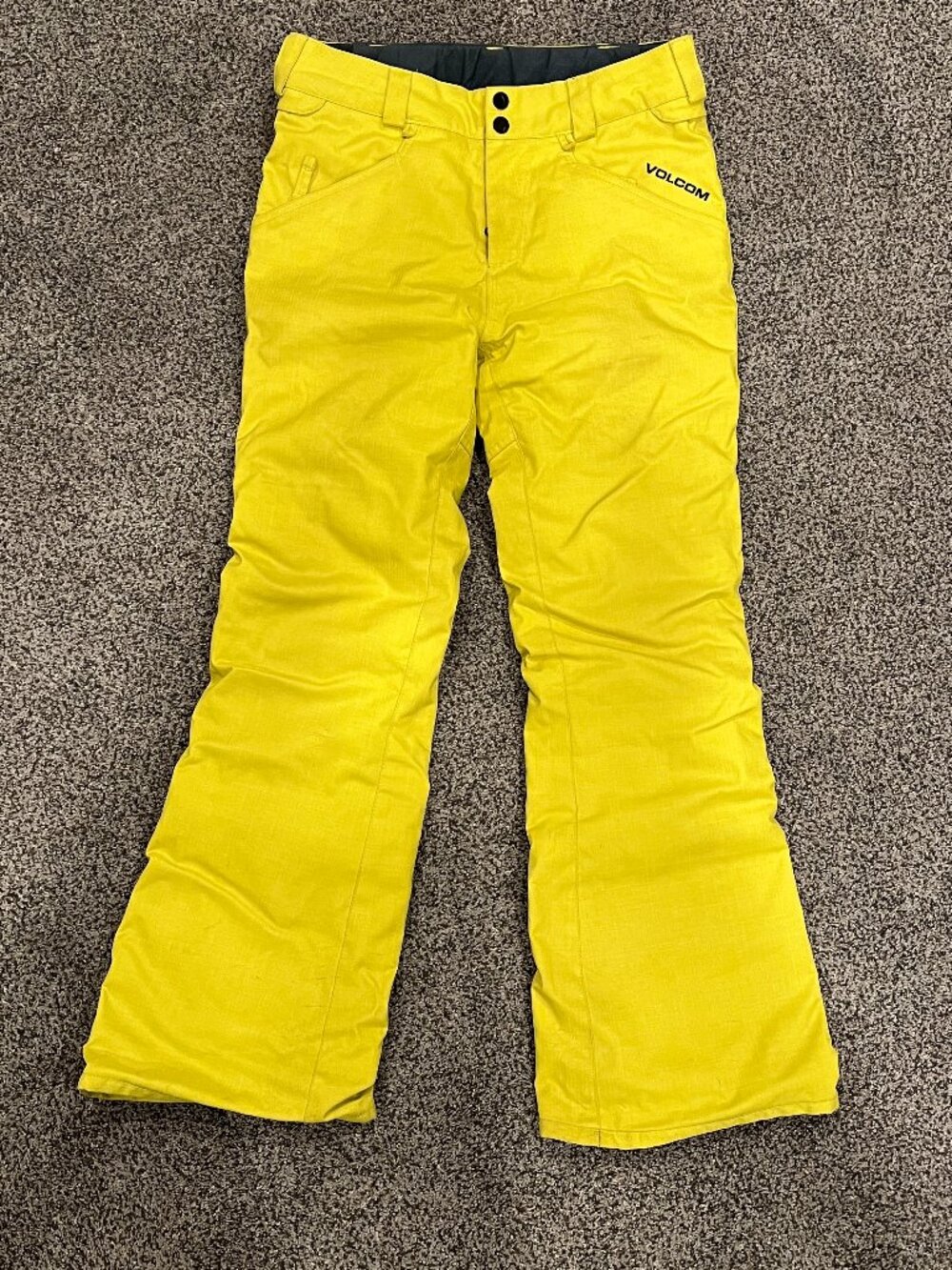 VOLCOM Insulated Snowboard Pants Youth/Kids Large Yellow true to this Nova